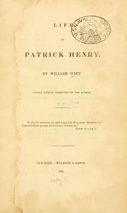 Cover of: Life of Patrick Henry. by William Wirt