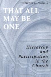 Cover of: That all may be one | Terence L. Nichols