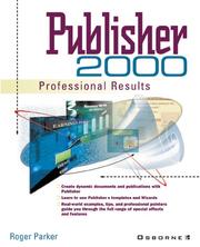 Cover of: Publisher 2000: get professional results