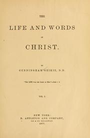 Cover of: Life and words of Christ