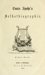 Cover of: Louis Spohr's Selbstbiographie. by Louis Spohr