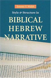 Cover of: Style and Structure in Biblical Hebrew Narrative
