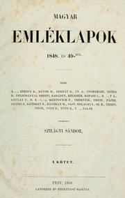 Cover of: Magyar emléklapok: 1848. és 49-bl