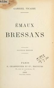 Cover of: Émaux Bressans.
