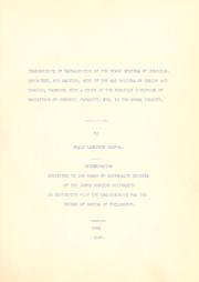 Cover of: Measurements of wave-lengths of the spark spectra of chromium and calcium: also of the arc spectra of cerium and thorium; together with a study of the possible influence of variations of current, capacity, etc., in the spark circuit.