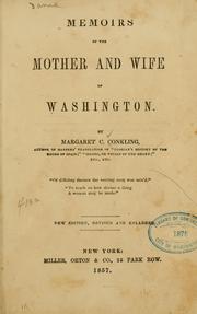 Cover of: Memoirs of the mother and wife of Washington.