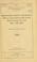 Cover of: Memorandum relative to the general officers in the armies of the United States during the Civil war--1861-1865.