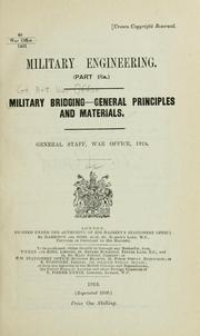 Cover of: Military bridging. by Great Britain. War Office.