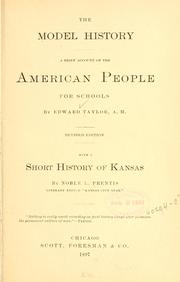 Cover of: model history: a brief account of the American people, for schools
