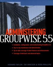 Cover of: Administering GroupWise 5.5
