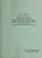 Cover of: Montana State University, Montana Cooperative Extension Service, Montana Agricultural Experiment Station, financial/compliance audit for the two fiscal years ended June 30, 1983