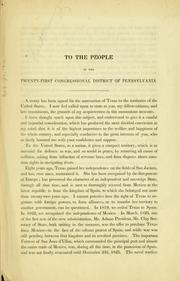 Cover of: Mr. Wilkins's address to the People of the 21st congressional district of Pennsylvania.