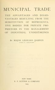 Cover of: Municipal trade by Darwin, Leonard