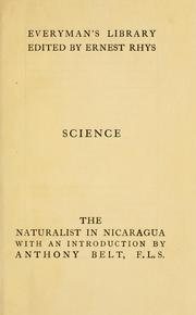 Cover of: The naturalist in Nicaragua by Thomas Belt
