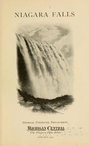 Cover of: Niagara Falls. by Michigan Central Railroad Company.