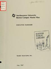 Cover of: Northeastern university Boston campus master plan. by Sasaki Associates.