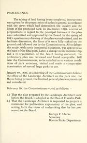 Notes on the plan of Franklin park, parts 2 and 3 by Frederick Law Olmstead