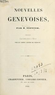 Cover of: Nouvelles Genevoises by Rodolphe Töpffer
