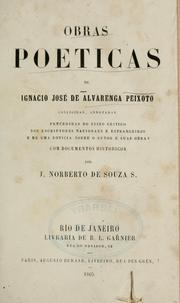 Cover of: Obras poeticas by Inácio José de Alvarenga Peixoto