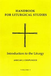 Cover of: Handbook for Liturgical Studies by Anscar J. Chupungco