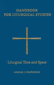Handbook for Liturgical Studies by Anscar J. Chupungco