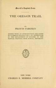 Cover of: Oregon trail. | Francis Parkman