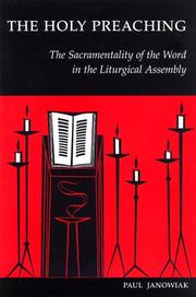 Cover of: Holy Preaching, The by Paul Janowiak, Paul Janowiak