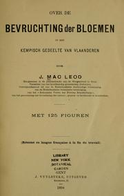 Cover of: Over de bevruchting der bloemen in het kempisch gedeelte van Vlaanderen.