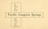 Cover of: Pacific Congress springs, Santa Clara county ...