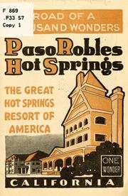 Cover of: Paso Robles Hot Springs | Southern Pacific company