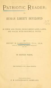 Cover of: Patriotic Reader; or Human Liberty Developed