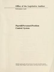 Cover of: Performance audit report by Montana. Legislature. Office of the Legislative Auditor., Montana. Legislature. Office of the Legislative Auditor.