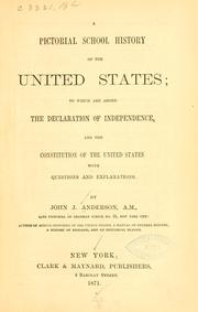Cover of: A pictorial school history of the United States by Anderson, John J.