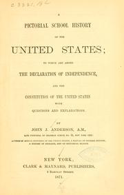 Cover of: A pictorial school history of the United States by Anderson, John J., Anderson, John J.