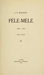 Cover of: Pêle-mêle, 1882-1900. by Josef Svatopluk Machar