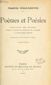 Cover of: Poèmes et poésies: augmentés de plusieurs poèmes.