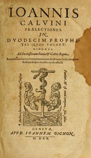 Cover of: Praelectiones, in duodecim prophetas (quos vocant) minores ...
