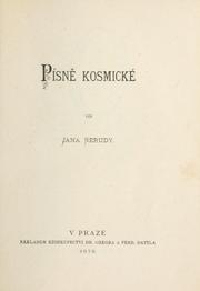 Cover of: Písn kosmické.