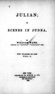 Cover of: Julian, or, Scenes in Judea