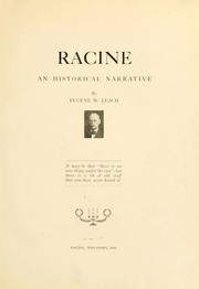 Cover of: Racine: an historical narrative