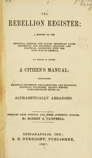 Cover of: rebellion register | R. A. Campbell