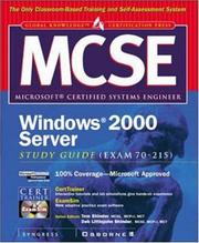 Cover of: MCSE Windows 2000 server study guide (exam 70-215)