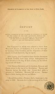 Cover of: Report of the Special committee of the Chamber of commerce on relief of the family of the late Lieutenant Edmond Templer Shubrick, U.S.N. | New York. Chamber of commerce of the state of New York. Special committee on relief of the family of Lieut. E.T. Shubrick