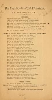 Report of the superintendent of the New England Soldiers' Relief Association, December, 1862 by New England Soldiers' Relief Association.