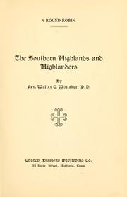 Cover of: round robin: the southern highlands and highlanders