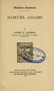 Cover of: Samuel Adams by James Kendall Hosmer