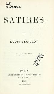 Cover of: Satires. by Veuillot, Louis