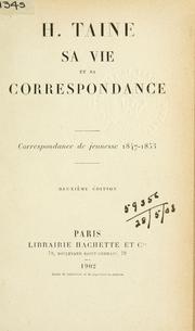 Cover of: Sa vie et sa correspondance: Correspondance de jeunesse 1847-1853.