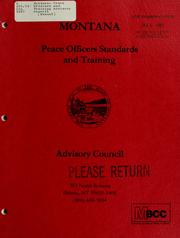 Cover of: [Manual] by Montana. Peace Officers and Training Advisory Council.