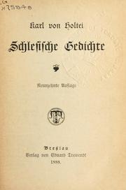 Cover of: Schlesische Gedichte.